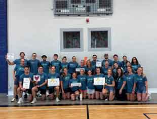 Brainery participants in the gym